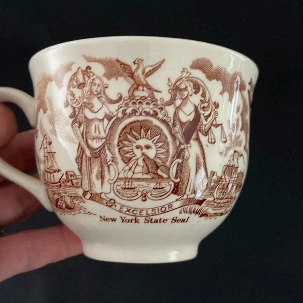 Fair Winds Alfred Meakin Staffordshire Brown Transferware - England